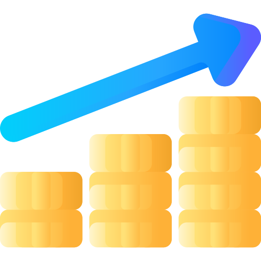 Income 3D Basic Gradient icon