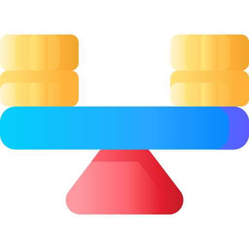 Balance 3D Basic Gradient icon