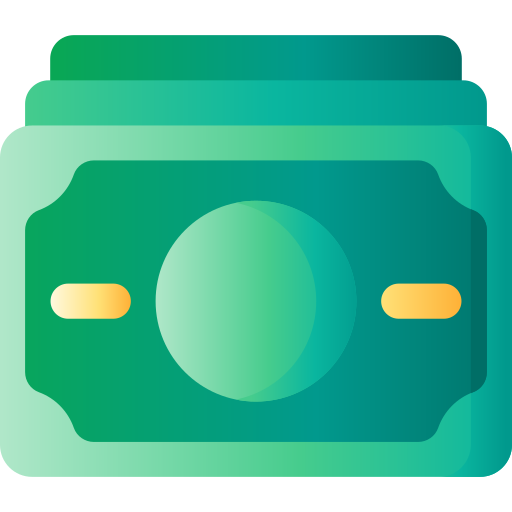 Money 3D Basic Gradient icon