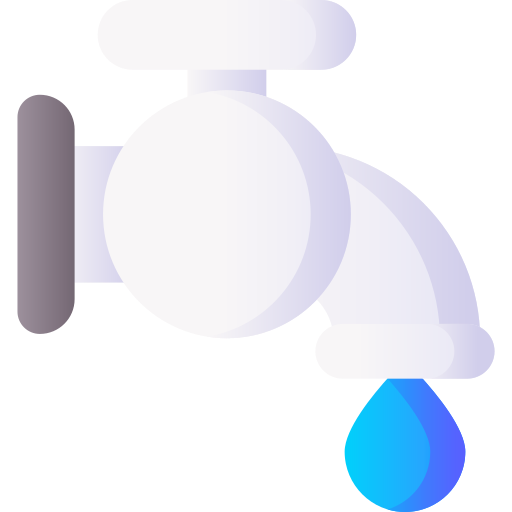 gota de agua 3D Basic Gradient icono