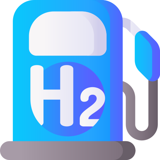 hydrogène 3D Basic Gradient Icône