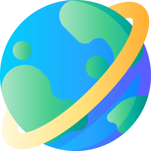 World 3D Basic Gradient icon