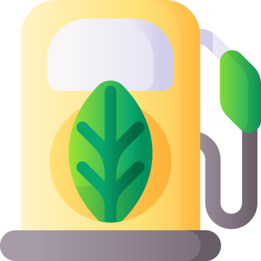 combustible ecológico 3D Basic Gradient icono