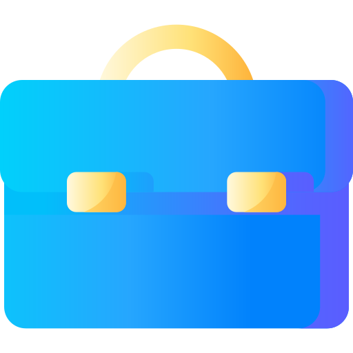 Briefcase 3D Basic Gradient icon