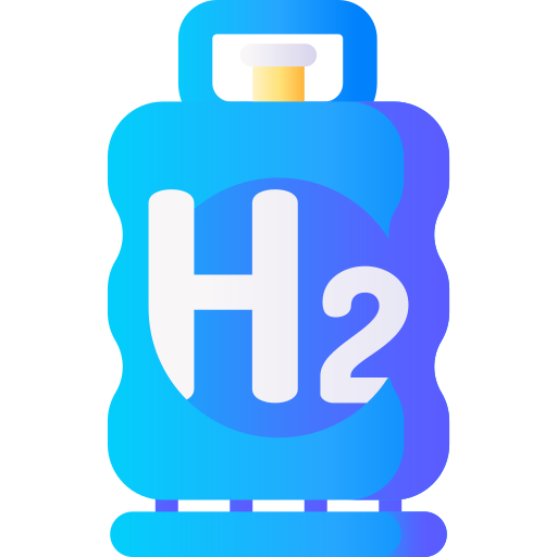 hidrógeno 3D Basic Gradient icono