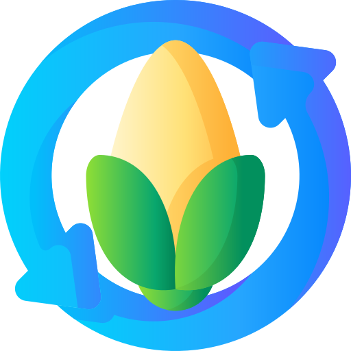 energía de biomasa 3D Basic Gradient icono