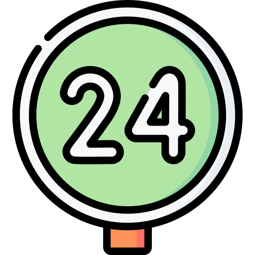 24時間 Special Lineal color icon