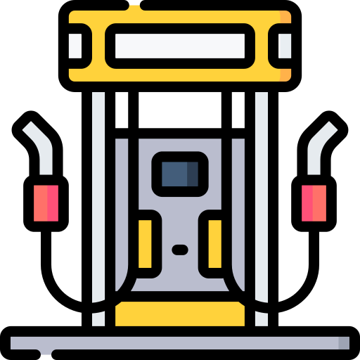 ガソリンスタンド Special Lineal color icon
