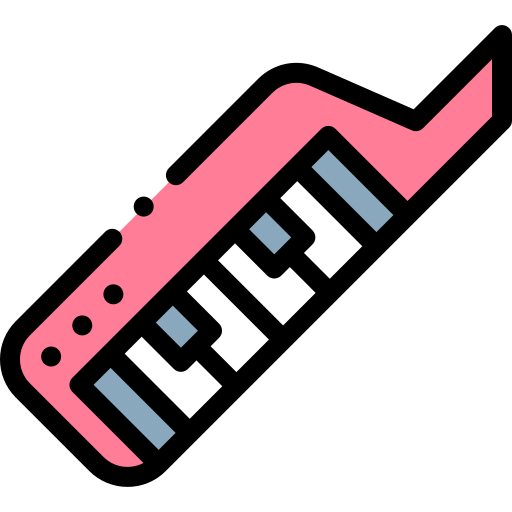 Keytar Detailed Rounded Lineal color icon