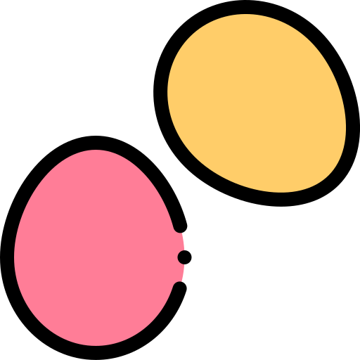 계란 Detailed Rounded Lineal color icon
