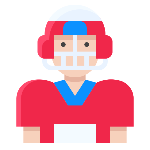 American football player Generic Flat icon
