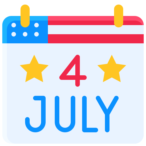 4. juli Generic Flat icon