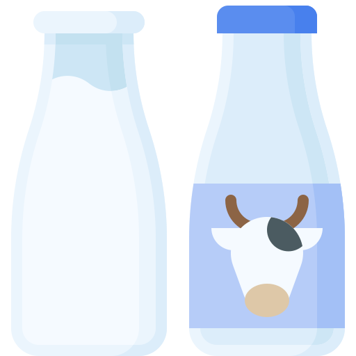 bottiglia di latte Generic Flat icona