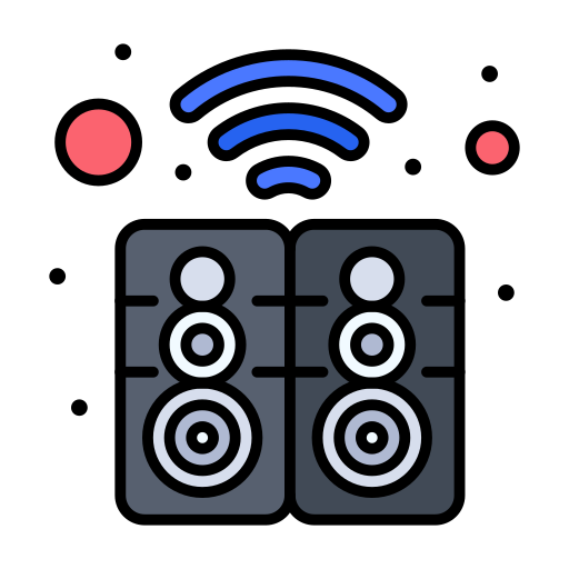 altavoz Flatart Icons Lineal Color icono