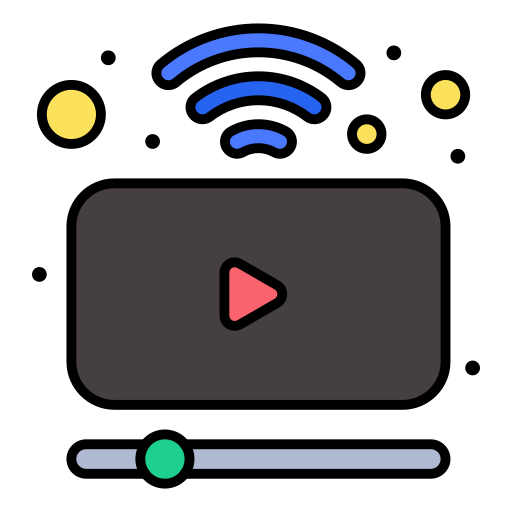 lecteur vidéo Flatart Icons Lineal Color Icône