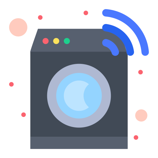 máquina de lavar roupa inteligente Flatart Icons Flat Ícone