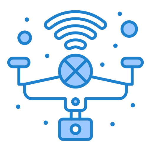 Camera drone Generic Blue icon