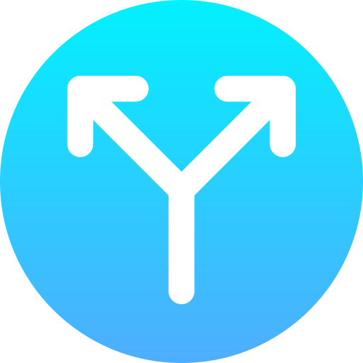 y-kreuzung Generic Flat Gradient icon