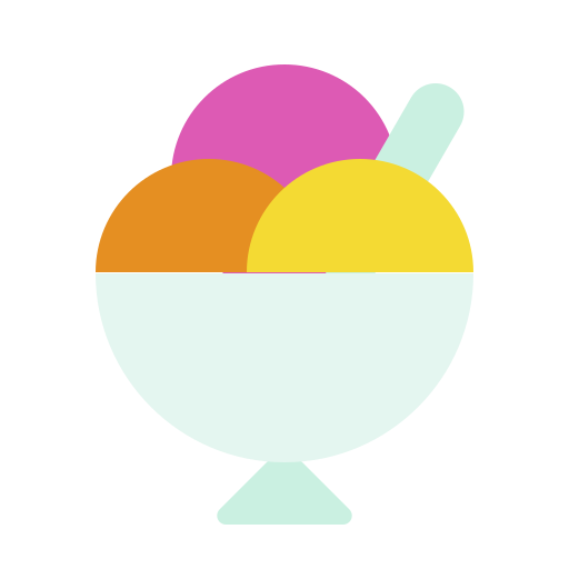 Чашка мороженого Generic Flat иконка