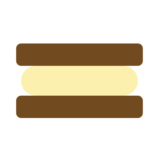ijs sandwich Generic Flat icoon