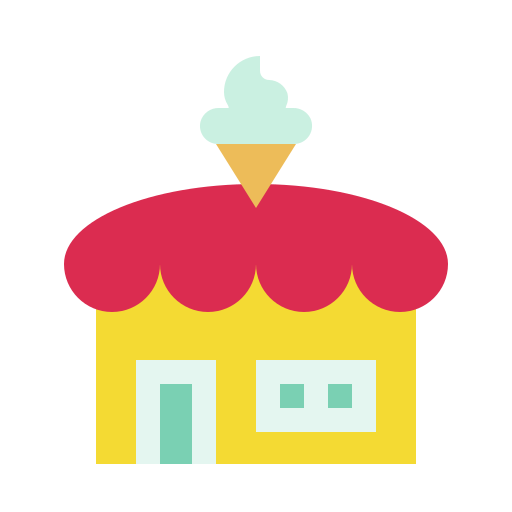 Ice cream shop Generic Flat icon