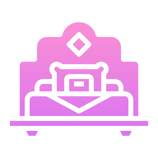cama individual Generic Flat Gradient icono