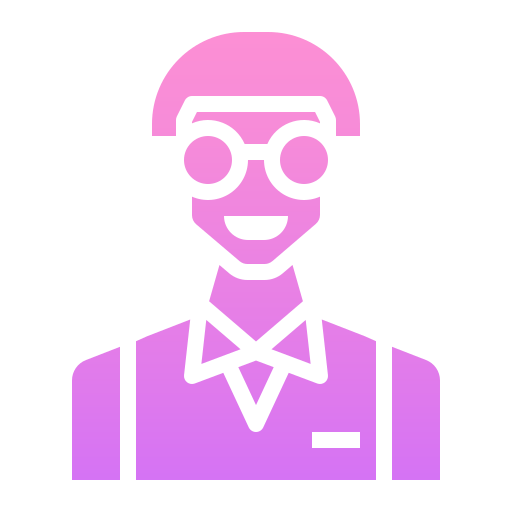 nerd Generic Flat Gradient icon