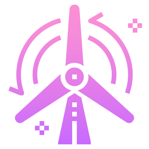 windmolen Generic Flat Gradient icoon