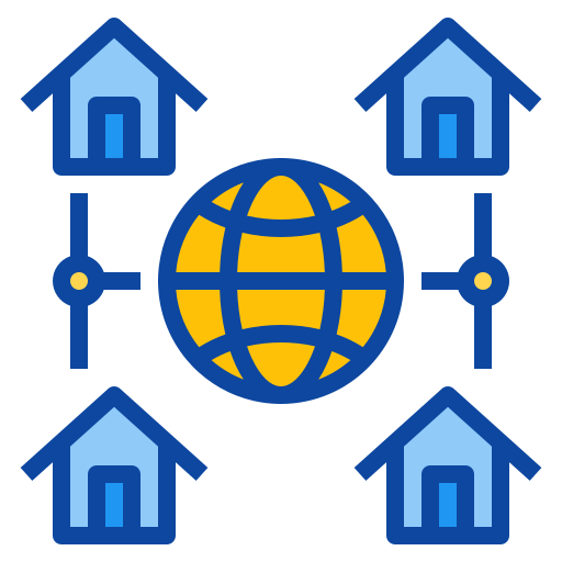 conexión global Mavadee Lineal Color icono