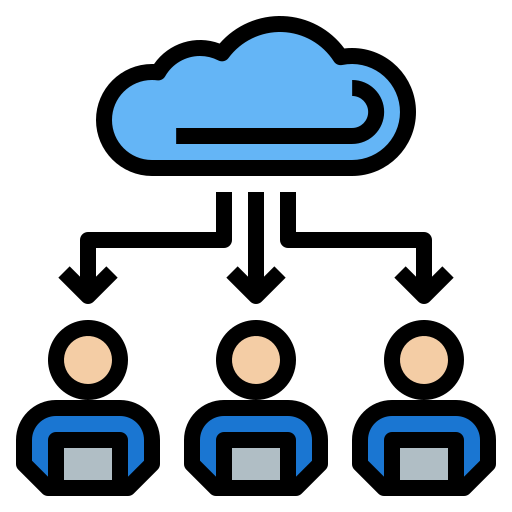 Cloud connection Mavadee Lineal Color icon