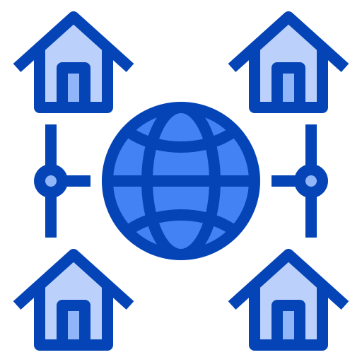 connexion globale Generic Blue Icône