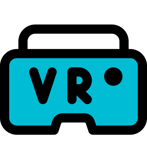 Virtual reality Pixel Perfect Lineal Color icon