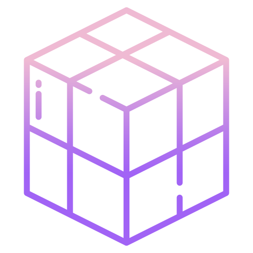 Rubik Icongeek26 Outline Gradient icon