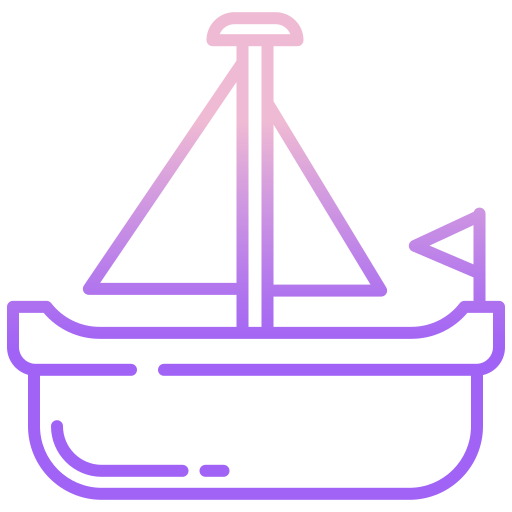 Sailboat Icongeek26 Outline Gradient icon