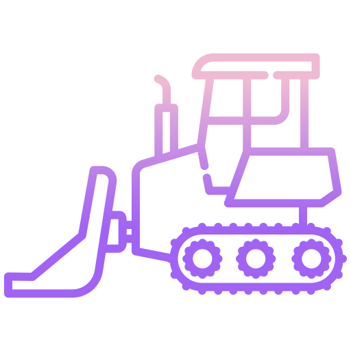 bulldozer Icongeek26 Outline Gradient icoon