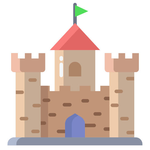 kasteel Icongeek26 Flat icoon