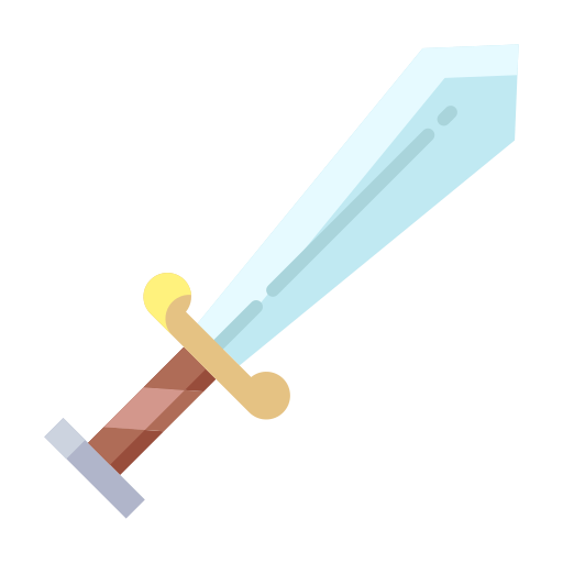 zwaard Icongeek26 Flat icoon