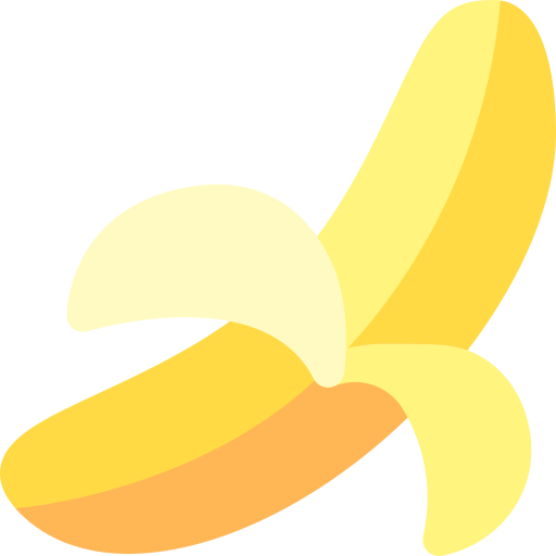 banane Basic Rounded Flat Icône