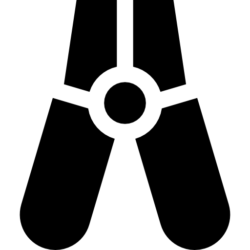 alicates Basic Straight Filled icono