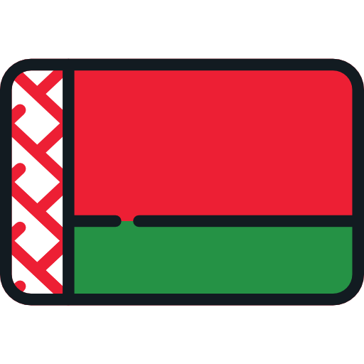 ベラルーシ Flags Rounded rectangle icon