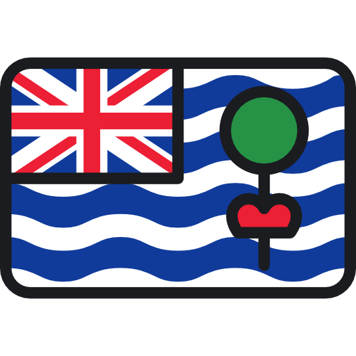 British indian ocean territory Flags Rounded rectangle icon