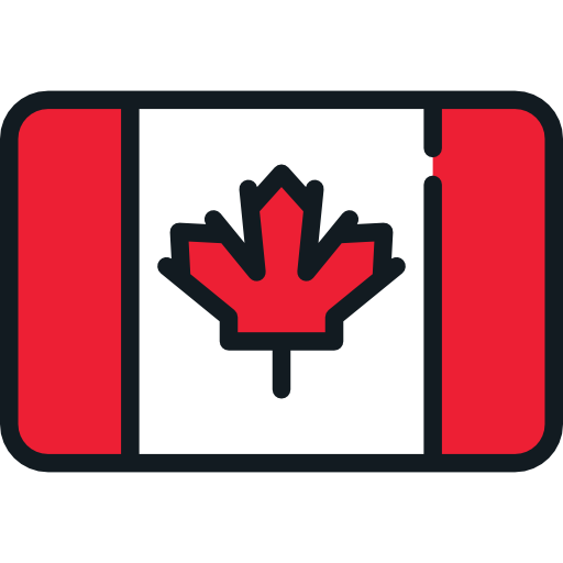 canada Flags Rounded rectangle icoon