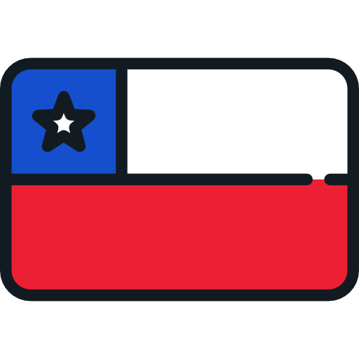 chile Flags Rounded rectangle icono