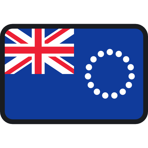 Cook islands Flags Rounded rectangle icon