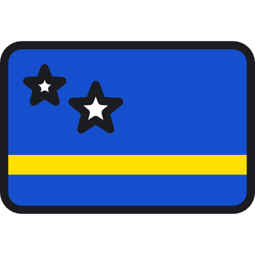 curacao Flags Rounded rectangle icono