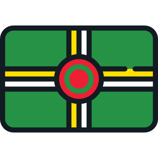 dominica Flags Rounded rectangle icon