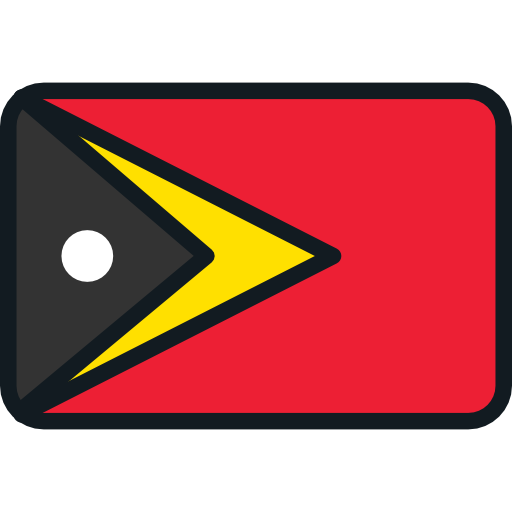 timor est Flags Rounded rectangle icona