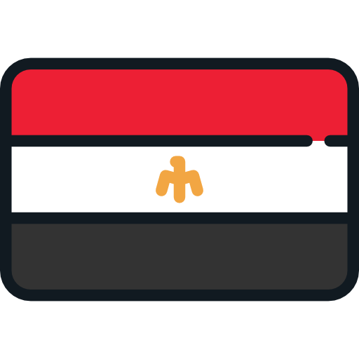 egypte Flags Rounded rectangle icoon