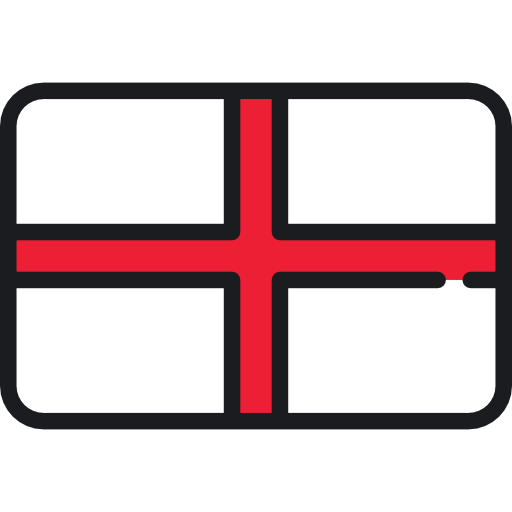 inglaterra Flags Rounded rectangle icono