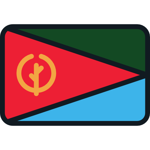 eritrea Flags Rounded rectangle icono